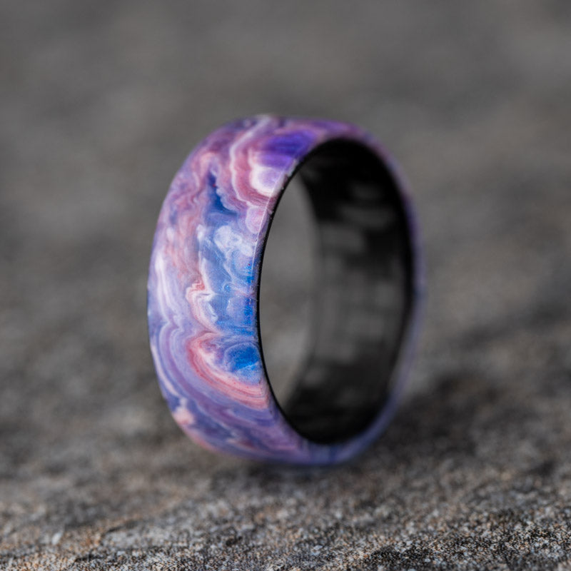 Blue and online purple ring